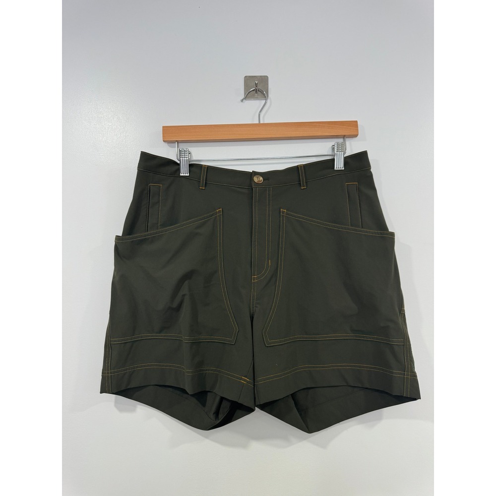 Hikerkind Women Green 8 Pocket Utility Hiking Shorts Large